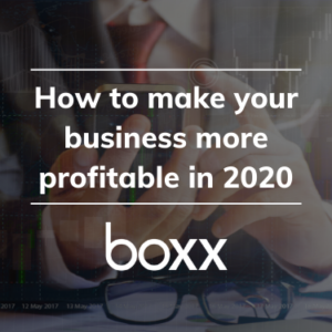 How to make your business more profitable in 2020. Boxx Logo.